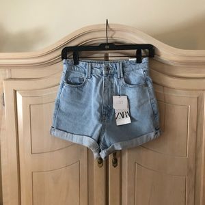 Zara Mom Jean Shorts